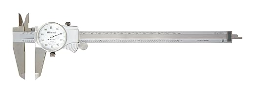 Mitutoyo 505-743 Dial Caliper, 0.1" per Rev, 0-8" Range, 0.001" Accuracy | 0.1" per Rev, 0.001" Accuracy