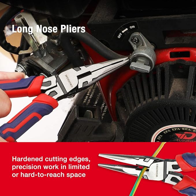 WORKPRO Pliers Set & DURATECH 3-in-1 Aluminum Drum Wrench