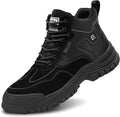GUSAYEX Steel Toe Boots for Men Puncture Resistant Safety Work Boots with Kevlar Midsole Industrial Lightweight Men's Work & Utility Protective Shoes for Construction Warehouse Factory