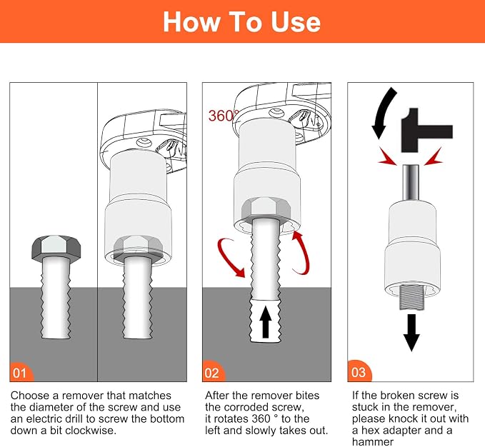 XEWEA 6PCS Impact Lug Nut Extractor Set, Wheel Lock Removal Kit | 1/2-Inch Drive Bolt Remover Twist Socket Kit for Removing Stripped, Damaged, Rusted, Rounded-Off Bolts Nuts Studs, Cr-Mo