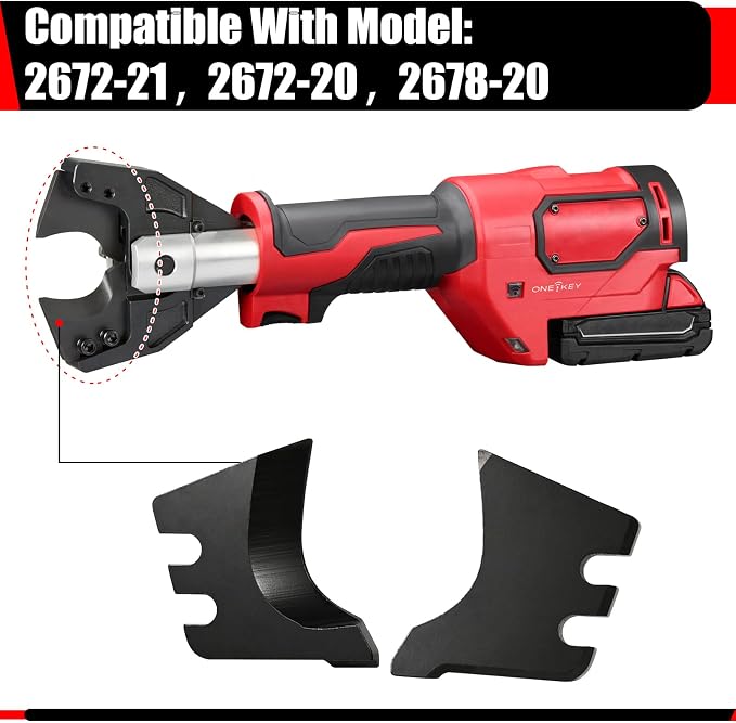 Obida 48-44-0411 Cable Scissor Blade Replacement For Milwaukee M18750 Blade tools Mcm Cu/Al Cable Cutter Replacement Part 2672-21 2672-20 2678-20