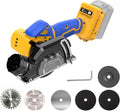 Cordless Cut Off Tool Compatible With DeWalt 20V MAX Battery Compact Saw Brushless with 3" Blades,2 Speed Adjustment Mini Circular Saw19000RPM for Metal/Wood
