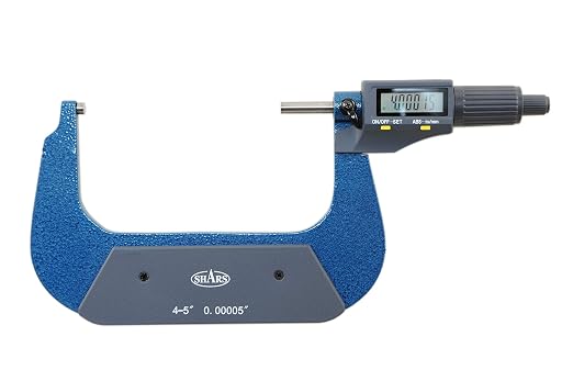 Shars 4-5"/100-125mm Solid Metal Frame Electronic Outside Micrometer 303-2468 P]
