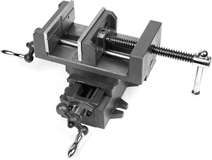 WEN Cross Vise, 4.25-Inch with Compound Slide for Mills and Drill Presses (CV414),Black