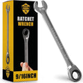 Ratcheting Wrench - Slim Profile - Ratchet Wrench, 9/16" Wrench
