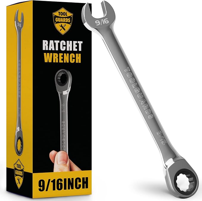 Ratcheting Wrench - Slim Profile - Ratchet Wrench, 9/16" Wrench