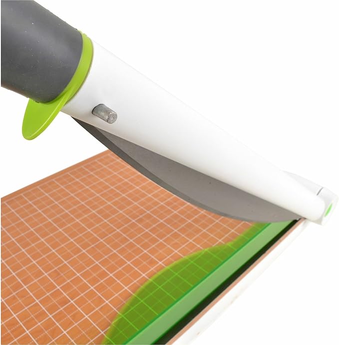 Westcott 16874 ‎15-Inch CarboTitanium Wood Base Guillotine Paper Cutter, Multi-Paper Trimmer with 30 Sheet Capacity