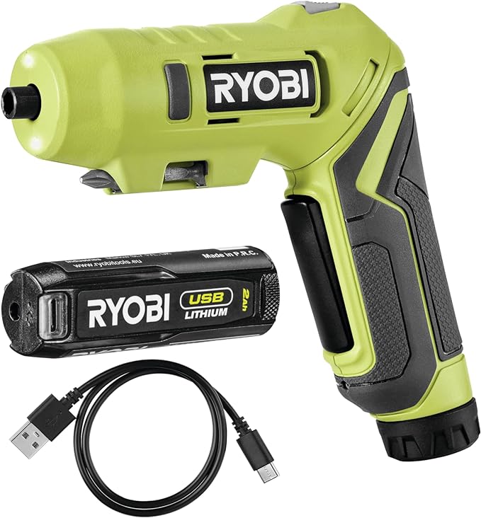 Ryobi ONE+ Cordless Screwdriver with Swivel Handle 4V (1x 2.0Ah)