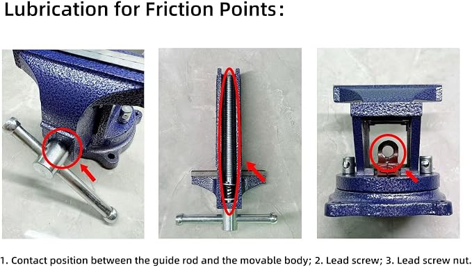 5" Homeowner's Bench Vise 360° Rotating Base,Table Clamp,4.9" Jaw Width with a 2.8" Jaw Opening,Cast Iron Workbench for Woodworking, Repair,Carving
