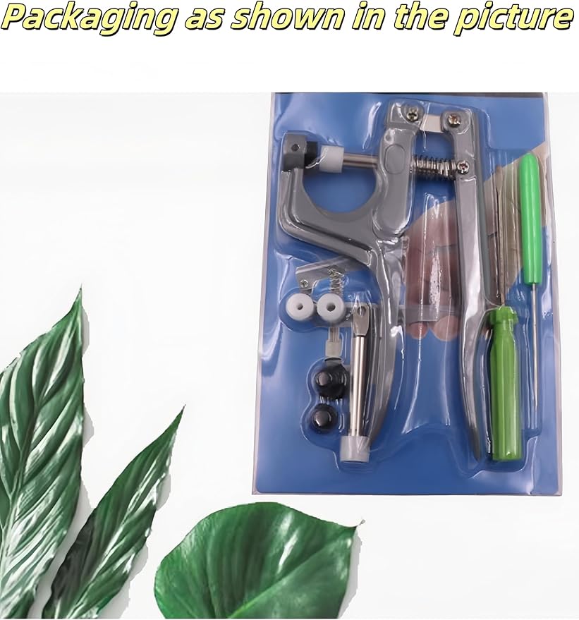 Bepisof Snap Fasteners Kit, Snap Pliers, Snap Fastener Tool, Snaps for Fabric with Tool, No-Sew Press Attacher Punch for T3 T5 T8 Plastic Snaps, Great for Clothing Craft DIY Projects