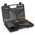 ENERTWIST Drill Bit Set, Drill Bits for Metal, Wood, Masonry-109Pcs Titanium, High Speed Steel Drill Bit Screwdriver Bit Set with Ratchet Screwdriver in Storage Case