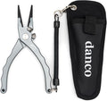 Gambler danco Aluminum Fishing Pliers and Fillet Knife Set, 7.5 Inch Pliers with Tungsten Carbide Cutters, 7 Inch Knife