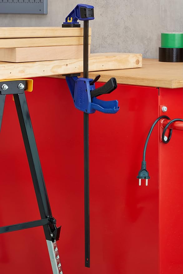 Irwin 1964720 Quick Grip Bar Clamp, Resin, Blue, 24"