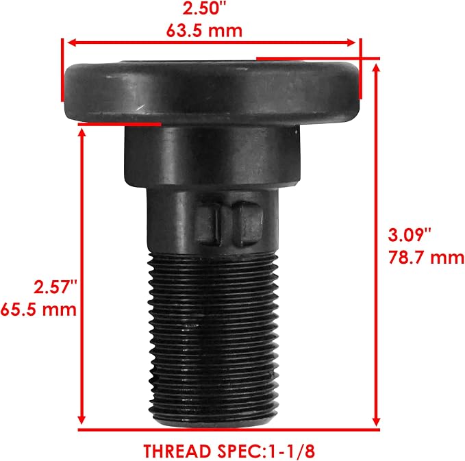 Caltric Blade Bolts with Castle Nut Kit Compatible with King Kutter Rotary Cutter L40 L48 L60 L72 P48 P60 P72 501001
