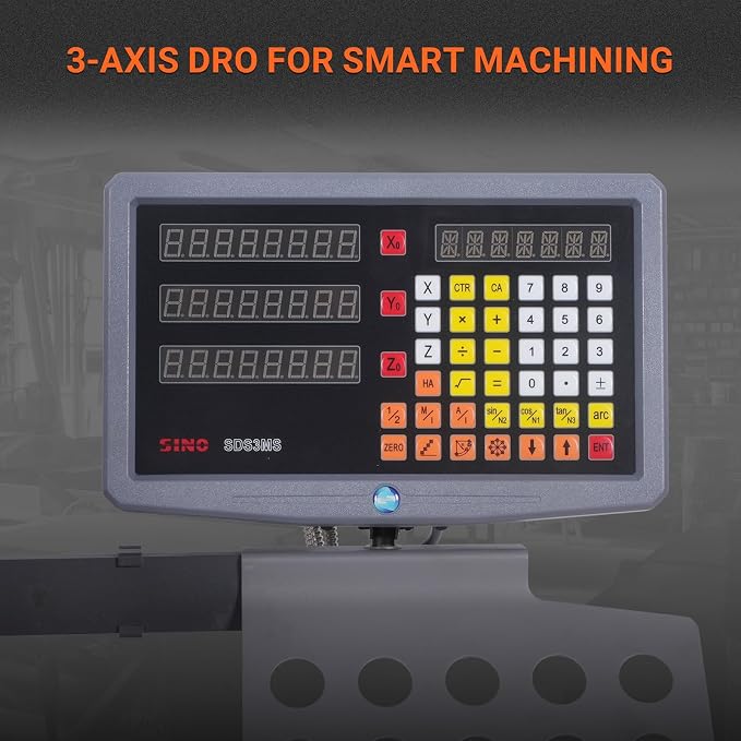 Mechmaxx 1.5HP 7''x 27-1/2''Benchtop Mini Mill Drill Machine, Variable Speed, R8 Spindle, Brushless Motor, 110V, Compact Milling Drilling Tool for Garage Shop, DIY Metalworking without Stand, VM25LD