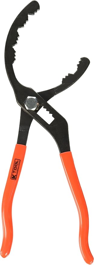 K Tool International 73620 Self Adjusting Filter Tool, Spring Action Design, Heavy Duty Forged Handles, Textured Grip, Made in USA, Automotive Service for Oil Filters