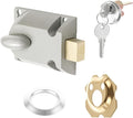 MorningRo A Set Garage Door Locks Set with Keys Twist Deadbolt Locks | Center Mount Design, Diecast Aluminum Cylinder, Twist Knob Locks, Secure Deadbolt for Garage Door Security