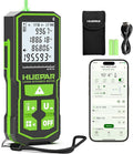 Laser Measuring Tool with Bluetooth APP, 200ft, ±1/16" High Accuracy, Huepar Rechargeable Green Beam Laser Distance Meter Multiple Measurement Modes, IP54 Durable for Home & Construction