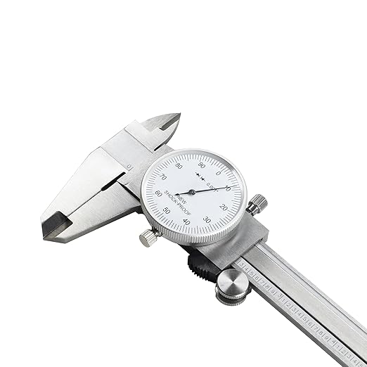 TEXALAN(R) 0-6" 4 Way Dial Caliper .001" Shock Proof Imperial Stainless Steel