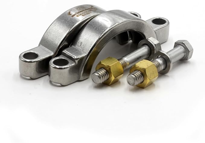 HFS(R) 2" High Pressure Tri Clover Sanitary Clamp for Tri Clamp Fitting Connection, Stainless Steel 304