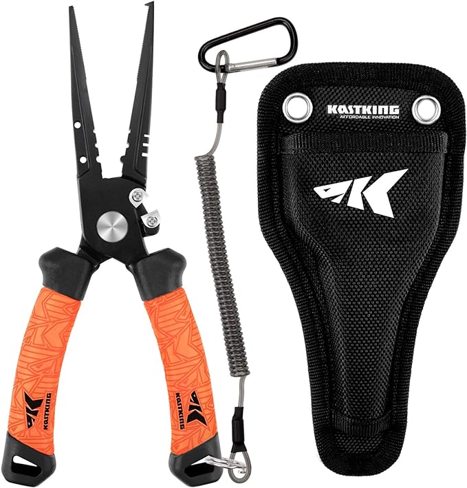KastKing Speed Demon Pro Fishing Pliers,8.5'' Split Ring Nose
