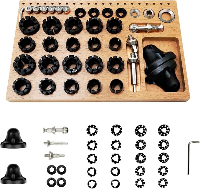 DZQ Ring Making Accessories 39 Pcs for 3 Inch Ball Vise Jewelry Tool