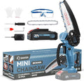 Saker Mini Chainsaw|6 Inch Chainsaws[2026 Upgraded]|Mini Cordless Electric Chain Saw|Small Handheld Portable Chain Saws Battery Powered Saw for Tree Trimmer and Garden,Gifts for Men