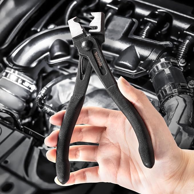 Toolwiz Clic & Clic-R Type Hose Clamp Pliers, CV Boot Clamp Tool Radiator Spring Collar Automotive Maintenance Tools