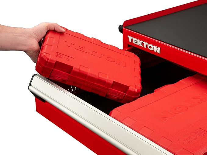 TEKTON 3/8 Inch Drive Deep 6-Point Impact Socket Set, 19-Piece (6-24 mm) - Case | SID91303 | (6 - 24 mm), Deep, 6-Point, Case