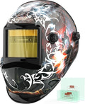 YESWELDER Auto Darkening Welding Helmet, Blue Light Blocking, 1/1/1/1 True Color Solar Powered Welding Hood with 2 Arc Sensors, Wide Shade 3.5/9-14 Welder Mask for TIG MIG ARC and Grind
