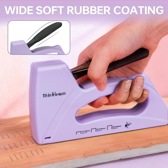 Light Duty Staple Gun for Wood, Upholstery Staple Gun for Classroom with 1600pcs JT21 Staples 1/4, 5/16, 3/8 inch and Staple Remover, Fabric Stapler Gun for Crafts, Bulletin Board Stapler for Teachers