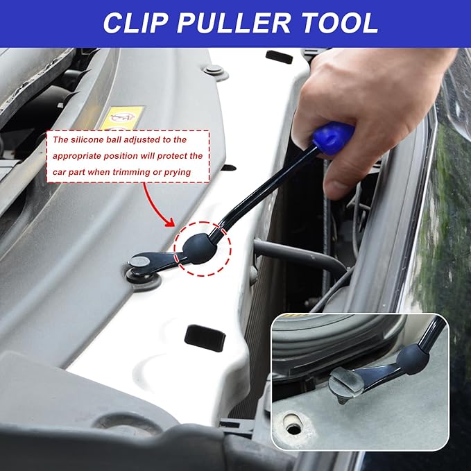3 Pcs Clip Pliers and Fastener Remover,Clip Removal Tool Panel Clip Removal Pliers Car Trim Rivet Removal Pry Tool Repair Kit for Automotive Door Panel,Upholstery,Dashboard Blue
