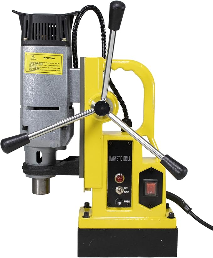 Steel Dragon Tools MD25 1350W Magnetic Drill Press with 1in. Boring Diameter 7in. Boring Depth & 3372 lb Magnetic Force