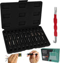 21+1Pcs Terminal Removal Tool Kit with Blow-Molded Case - Automotive Electrical Terminal Connector Separator Removal Tools Depinning Tool Kit for Most Connectors, Black