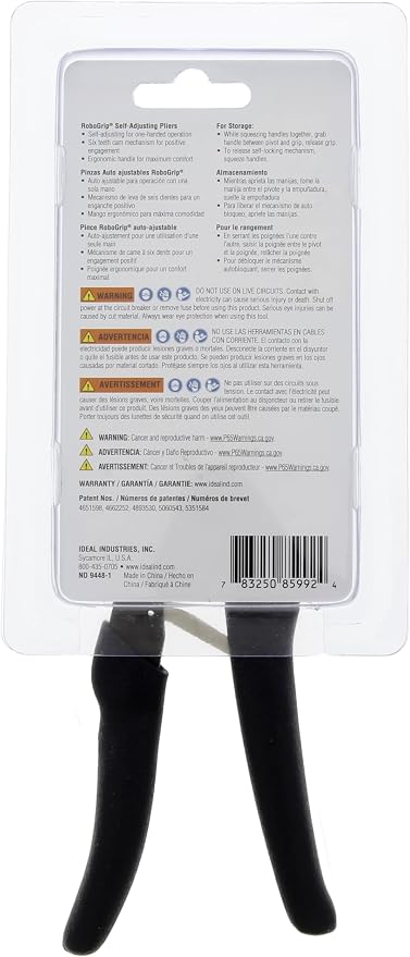 IDEAL INDUSTRIES 35-450 Robo Grip Pliers 7 in.