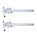 HFS(R) 2PCs/Pack, 0-6" Imperial Calipers 4 Way Dial Caliper 0.001" Shock Proof Plastic Case
