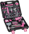 Drill Set for Women, 132 Piece Home Tool Set with 8V Cordless Drill, Tool Kit for Women & Men, Perfect for Homeowner, Diyer, Handyman