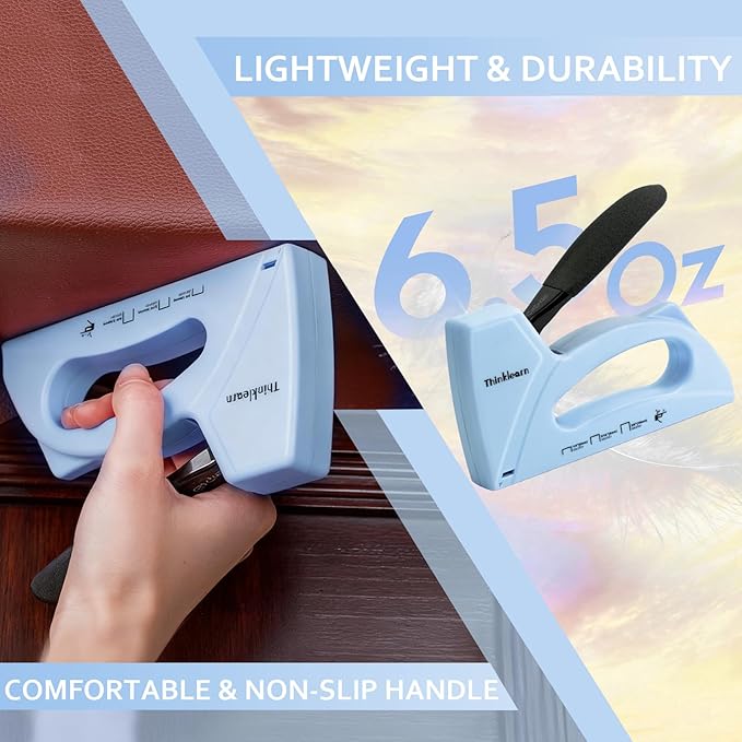 Light Duty Staple Gun for Wood, Upholstery Staple Gun for Classroom with 1600pcs JT21 Staples 1/4, 5/16, 3/8 inch and Staple Remover, Fabric Stapler Gun for Crafts, Bulletin Board Stapler for Teachers