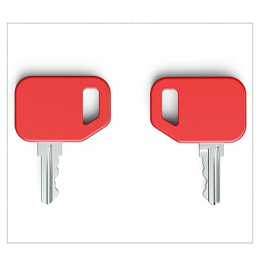 10 Pack AT195302 AR51481 Ignition Keys Compatible with Loader Backhoe Tractor 1200 210C 210LJ 250D 310A 310C 410B 410C 460E 550B 700H 710D 1050J