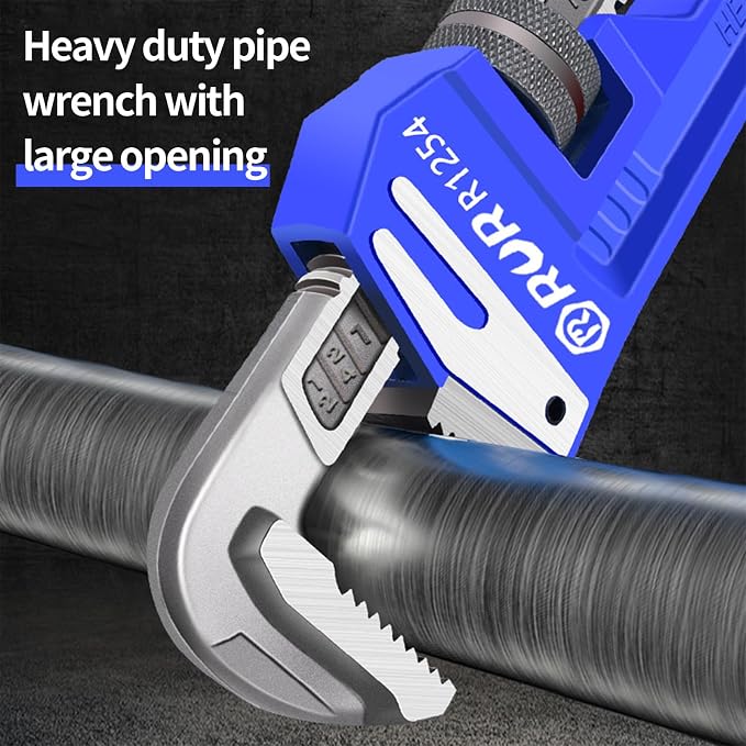 18 Inch Pipe Wrench | Plumbers Wrench, Heavy Duty Plumbing Tools | Forged from High Carbon Steel | Suitable for Water Pipes, Plumbing, Fire Protection Pipe Tools