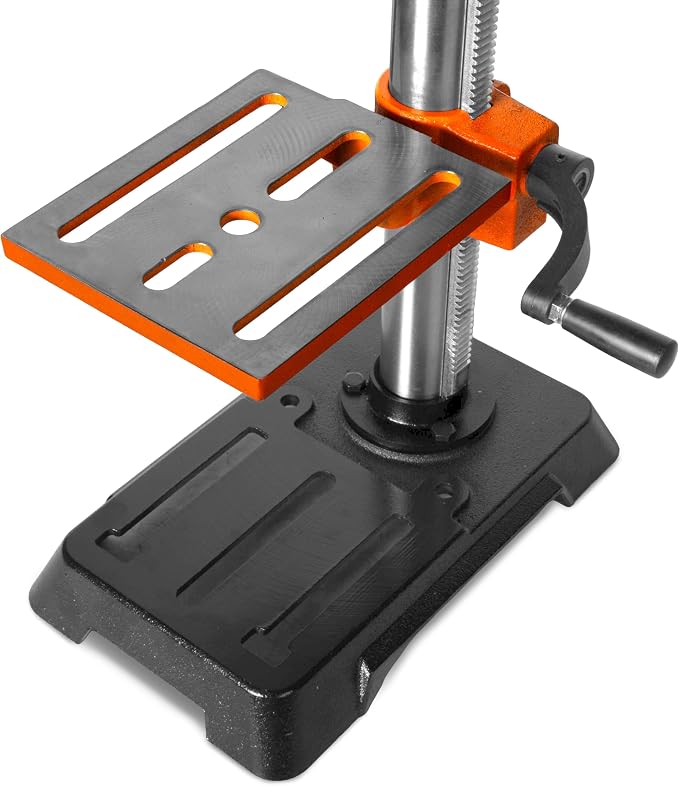 WEN 10-Inch Benchtop Drill Press, Chuck Key Storage, Laser Guide, 6.2-Amp 5-Speed Motor with Cast Iron Construction, Laser and LED Work Light (DP1050)
