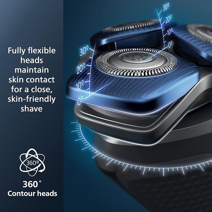 Philips Norelco Shaver 7200, Rechargeable Wet & Dry Electric Shaver with SenseIQ Technology and Pop-up Trimmer, S7887/82