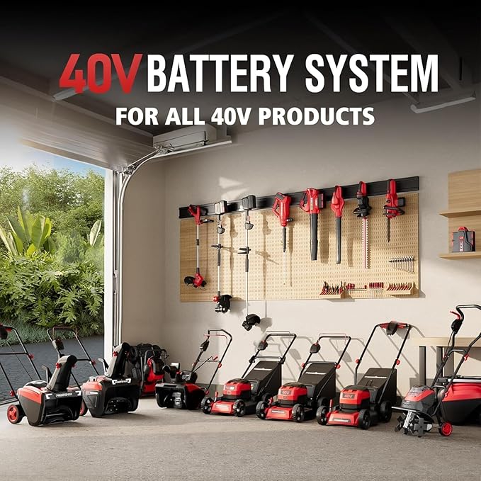 Electric Lawn Mower, 40V Cordless Mower with 4.0Ah Battery & Charge, 17 Inch Lawn Mower,Quiet, Lightweight, Foldable Handles