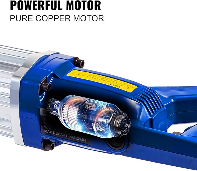 VEVOR Electric Hydraulic Rebar Bender, 1.2KW 0.9inch 22mm Hand Held Rebar Bender 110V Portable Electric Rebar Bender, within 5s