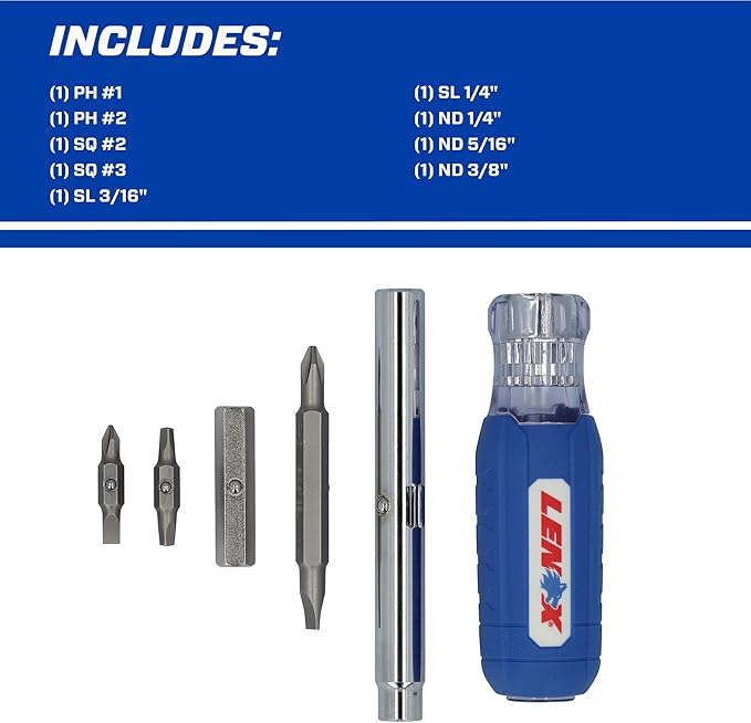 LENOX 9-In-1 Multi-Bit Screwdriver (LXHT68000) (Pack of 2)