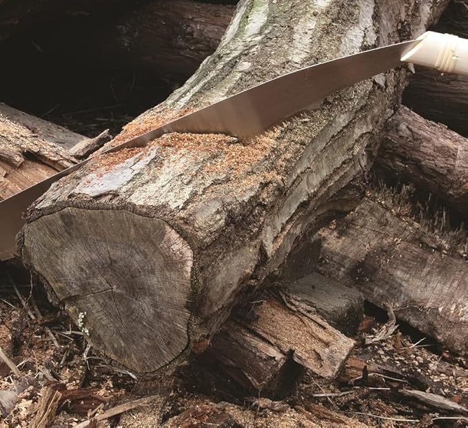 KAKURI Temagari Saw 13" Japanese Tree Limb Saw, Razor Japanese Steel Blade, Large Hand Pruning Saw for Cutting Tree, Log, Limb, Thick Branch, Raw Wood, Made in JAPAN