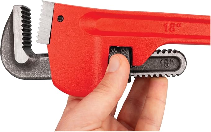 Performance Tool W1133-18B 18 in. Red Drop-Forged Steel Pipe Wrench