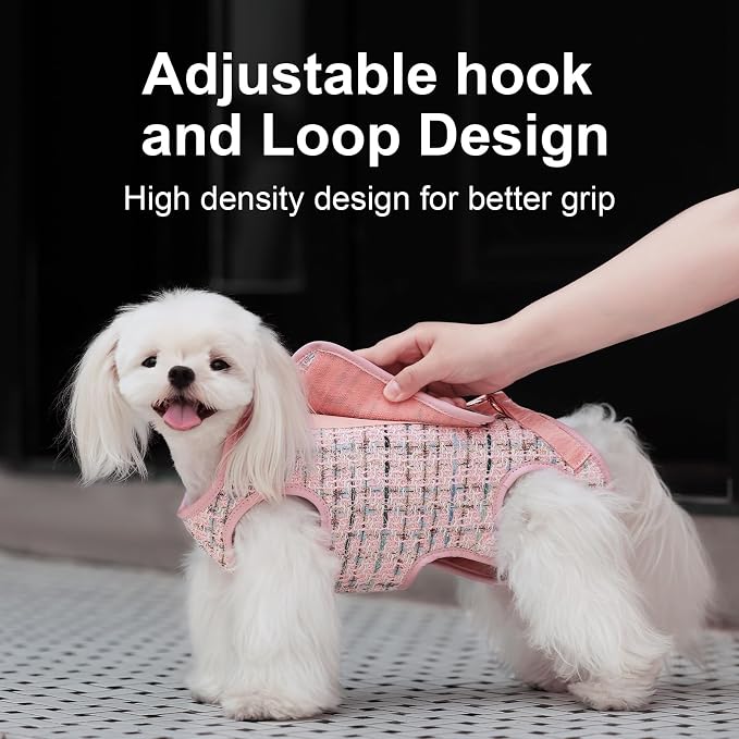 Wakytu Dog Lift Harness Dog Carrier Sling for Small Dogs & Cats,L | stylish puppy sling carrier with handle & pocket,adjustable leash,walking & travel