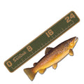 USATuff SeaDek EVA Foam Fish Measuring Ruler for Boat, Fishing, Kayak | Adhesive Backing Peel & Stick - 24" OliveGreen-Mocha