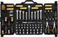 VEVOR Mechanics Tool Set 221Pieces - 1/4" and 3/8" Drive Sockets - SAE and Metric Mechanic Tool Kit with Bits - Wrenches, Ratchet Handle, Accessories, and Plastic Storage Case - for Automotive Repair